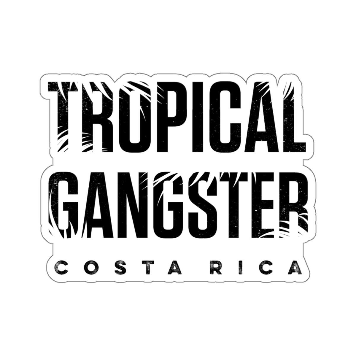 Tropical Gangster Die Cut Sticker