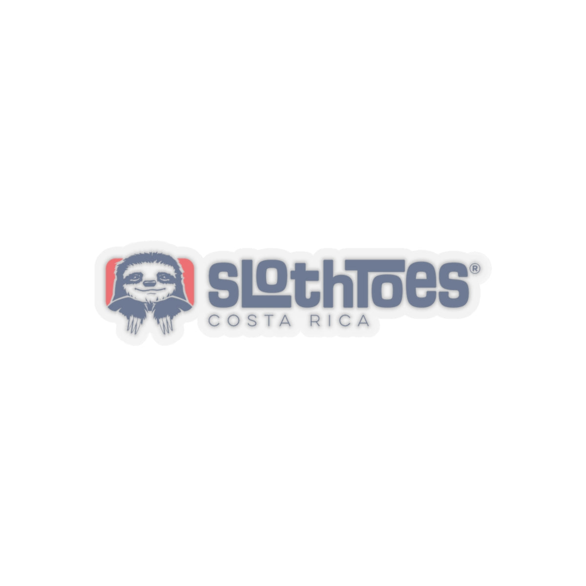 Sloth Toes Die-Cut Sticker - Wide