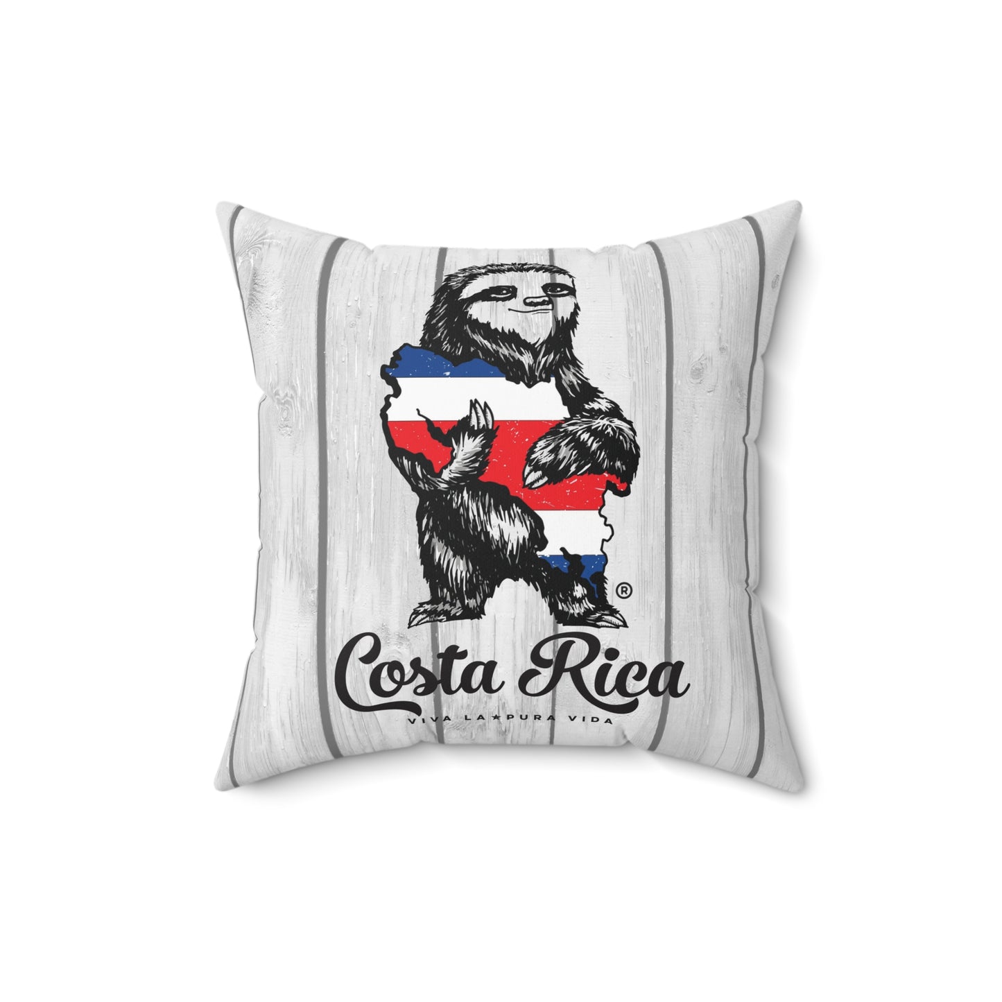 Costa Rica Sloth Pillow with Insert