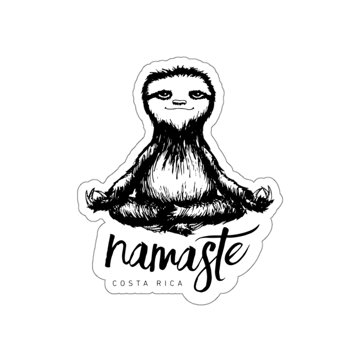 Namaste Sloth Die-Cut Sticker