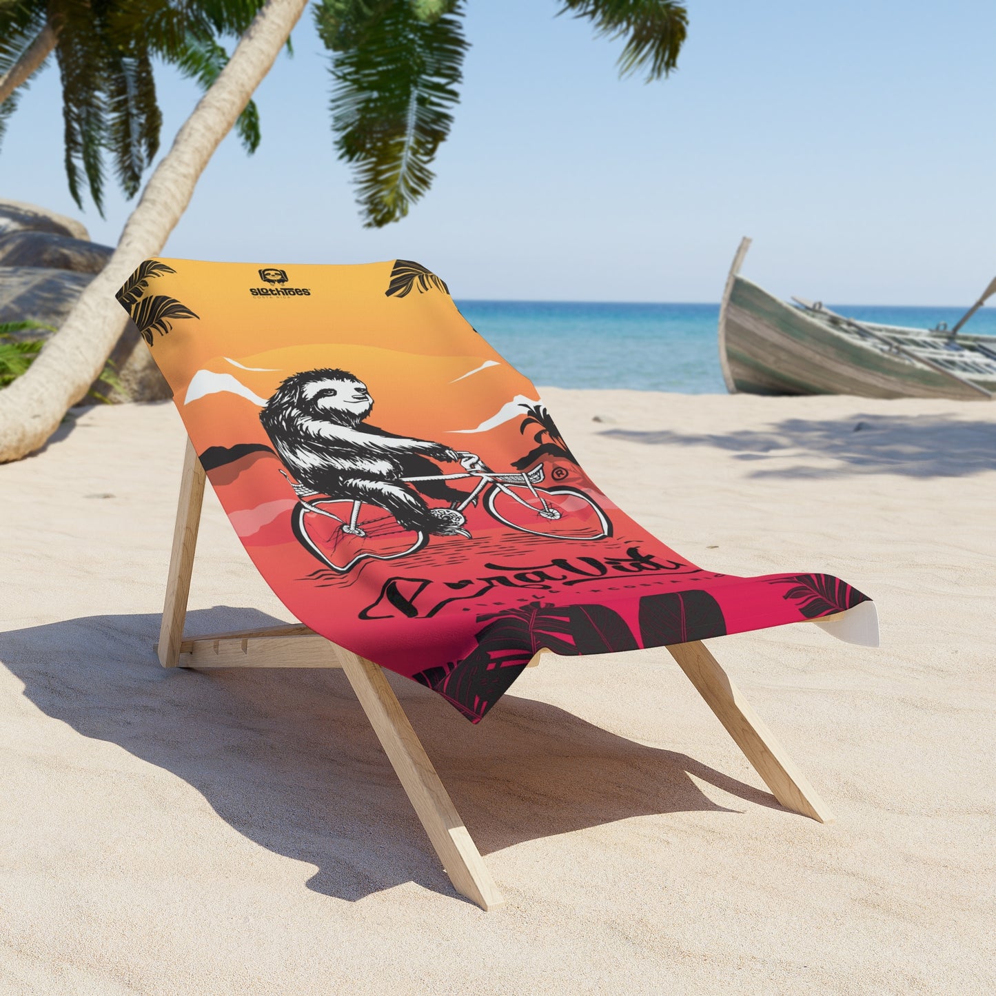 Ride Slow Beach Towel