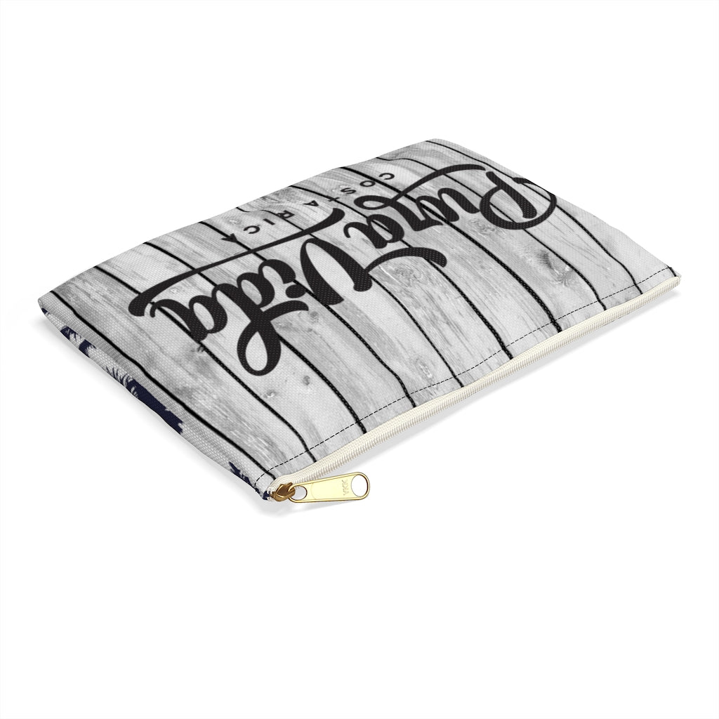 Blue Palm Pura Vida Accessory Pouch