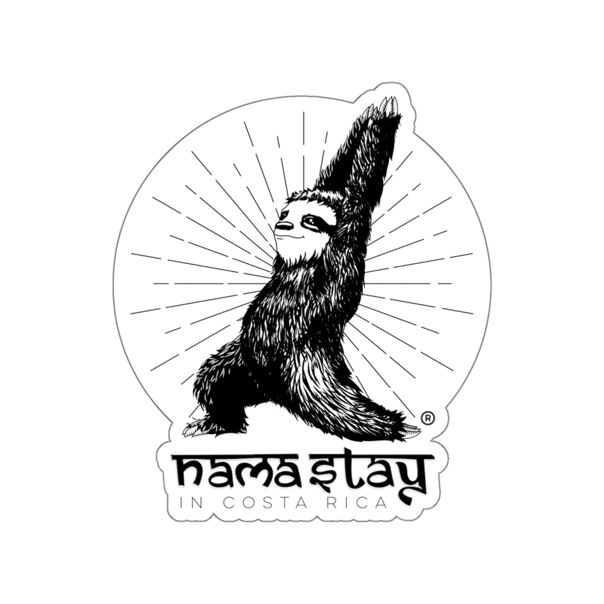 Nama'stay in Costa Rica Die Cut Sticker