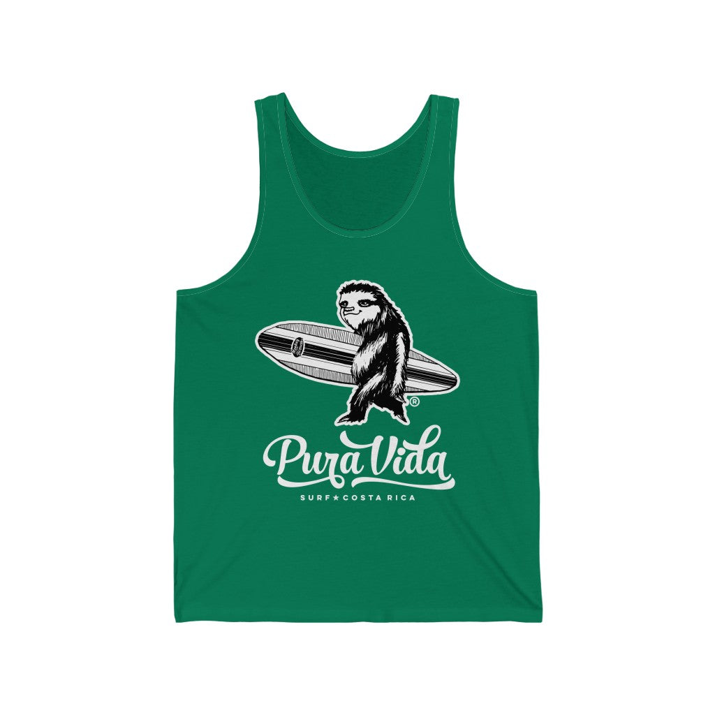 Surfing Sloth Jersey Tank