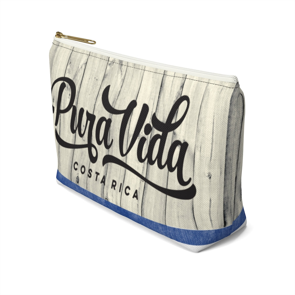 Costa Rican Flag Cosmetic bag