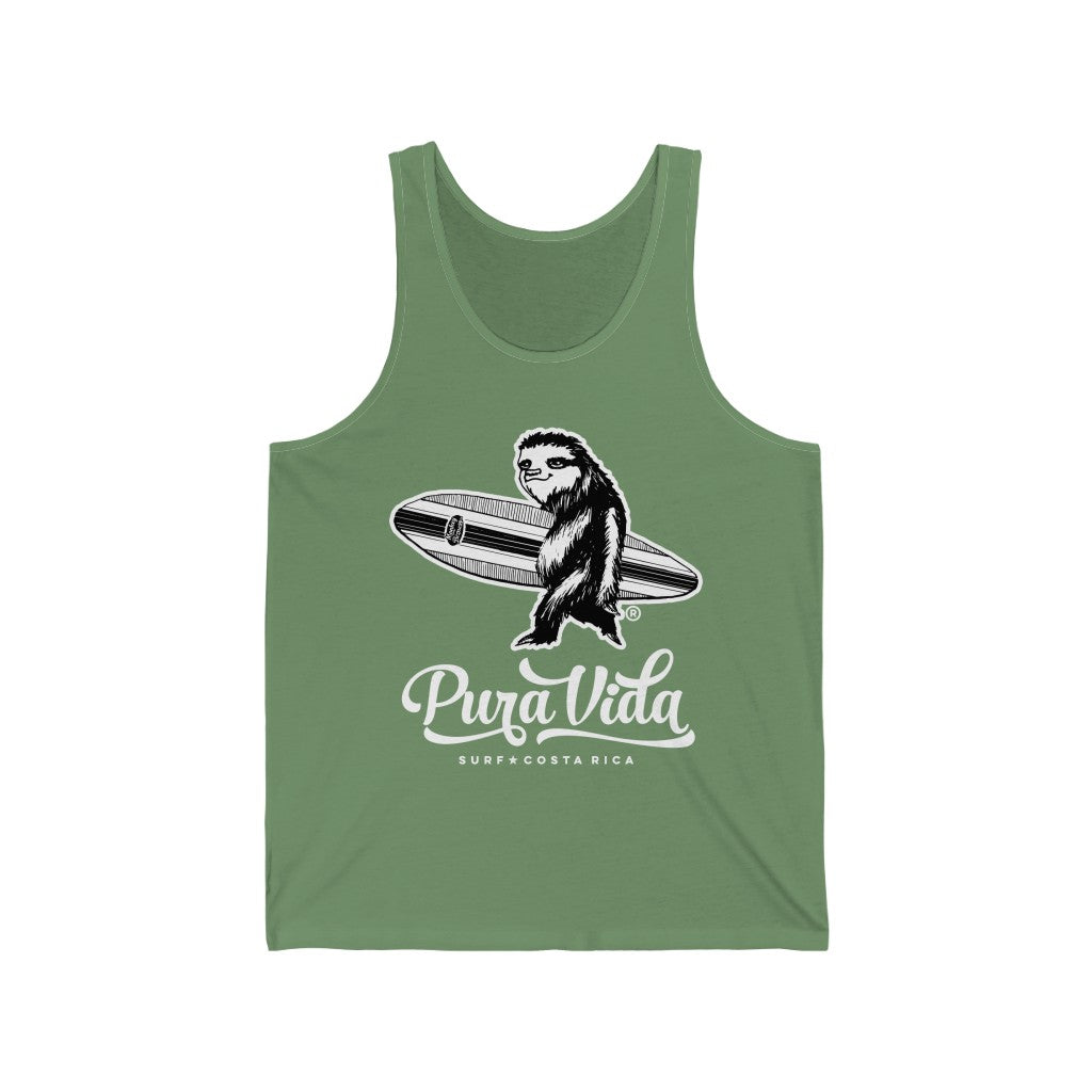 Surfing Sloth Jersey Tank