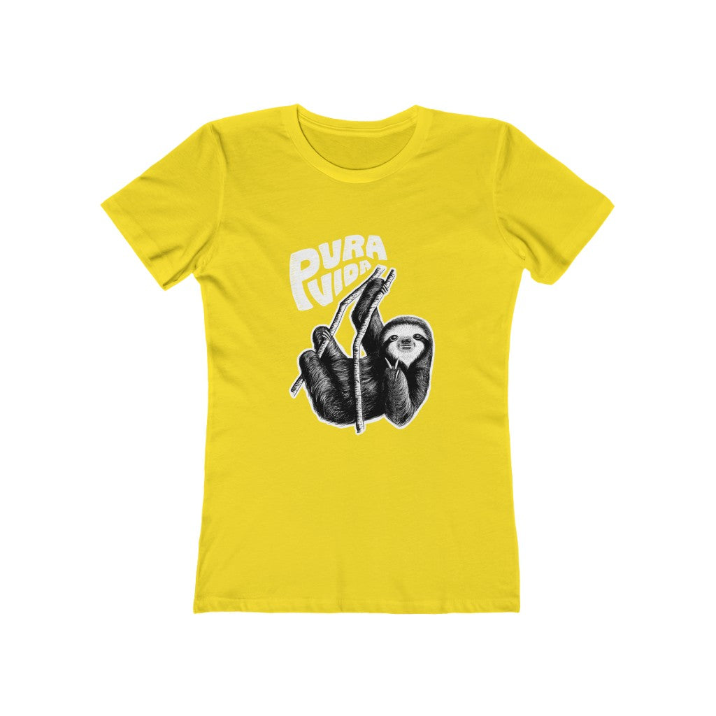 Peace Sloth Women's The Boyfriend Tee