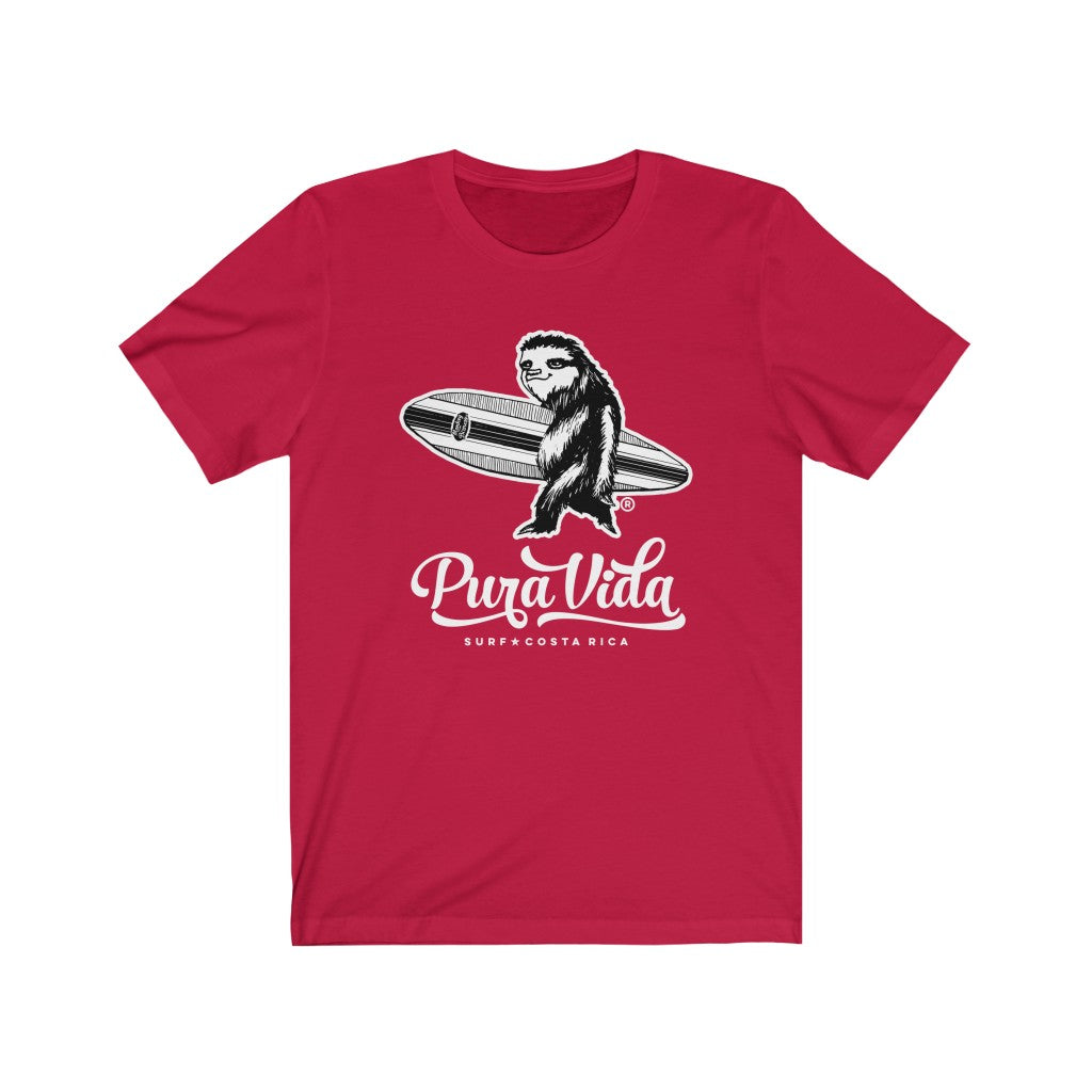 Surfing Sloth Short Sleeve Tee