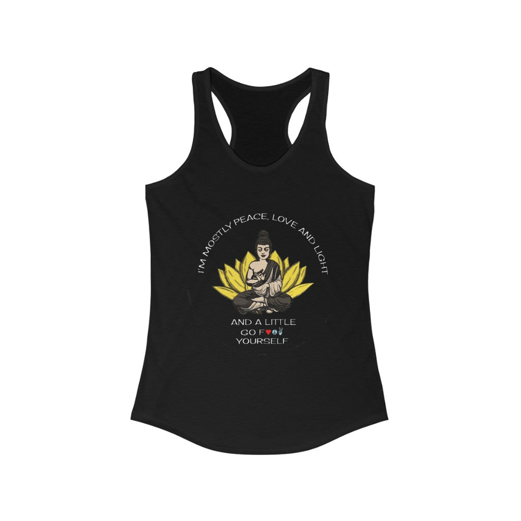 Mostly Love and Light... Women's Racerback Tank