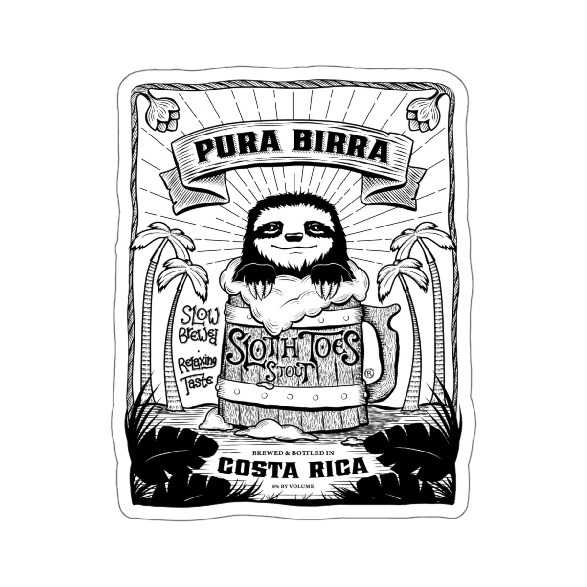 Pura Birra Die Cut Sticker