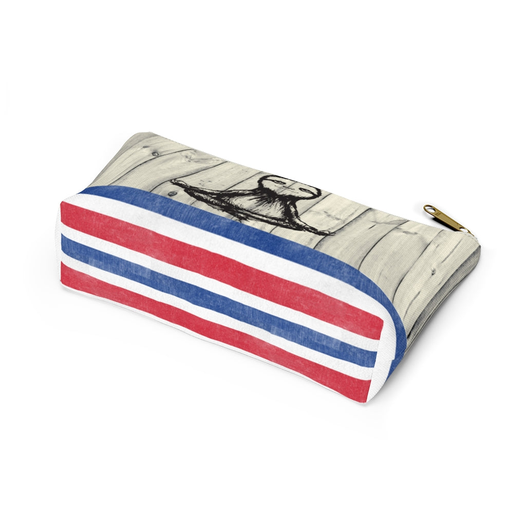 Costa Rican Flag Cosmetic bag