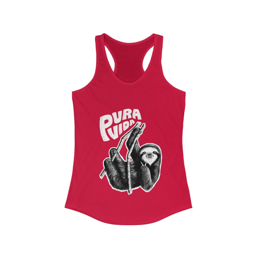 Peace Sloth Women's Racerback Tank