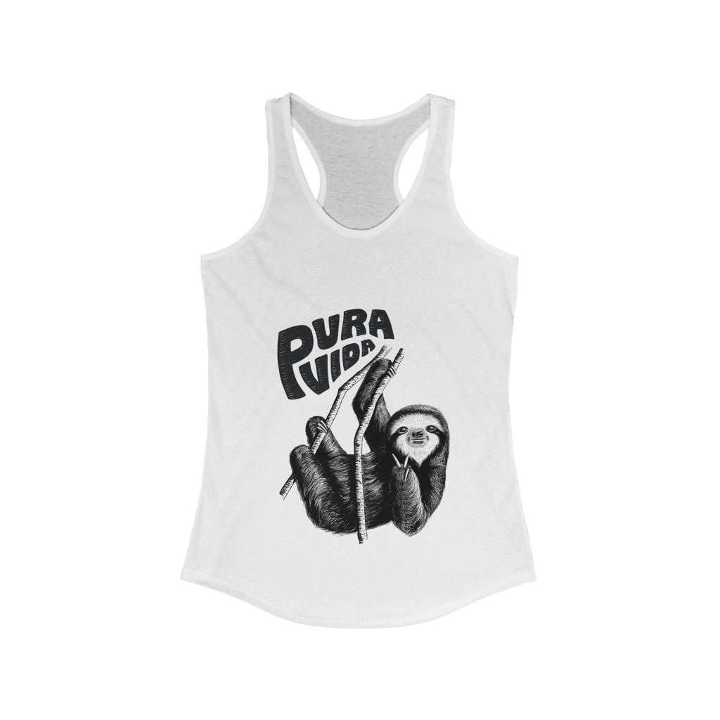 Peace Sloth Women's Racerback Tank