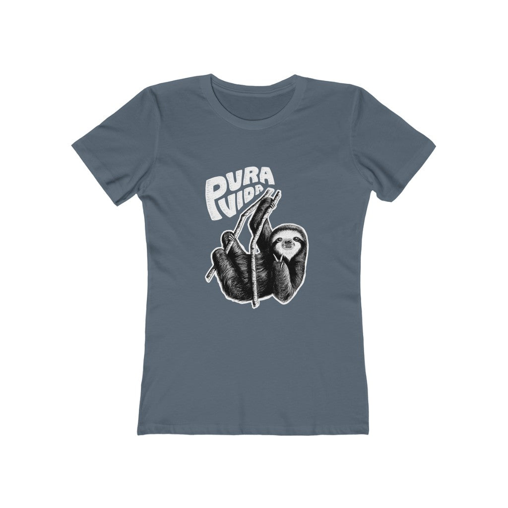 Peace Sloth Women's The Boyfriend Tee