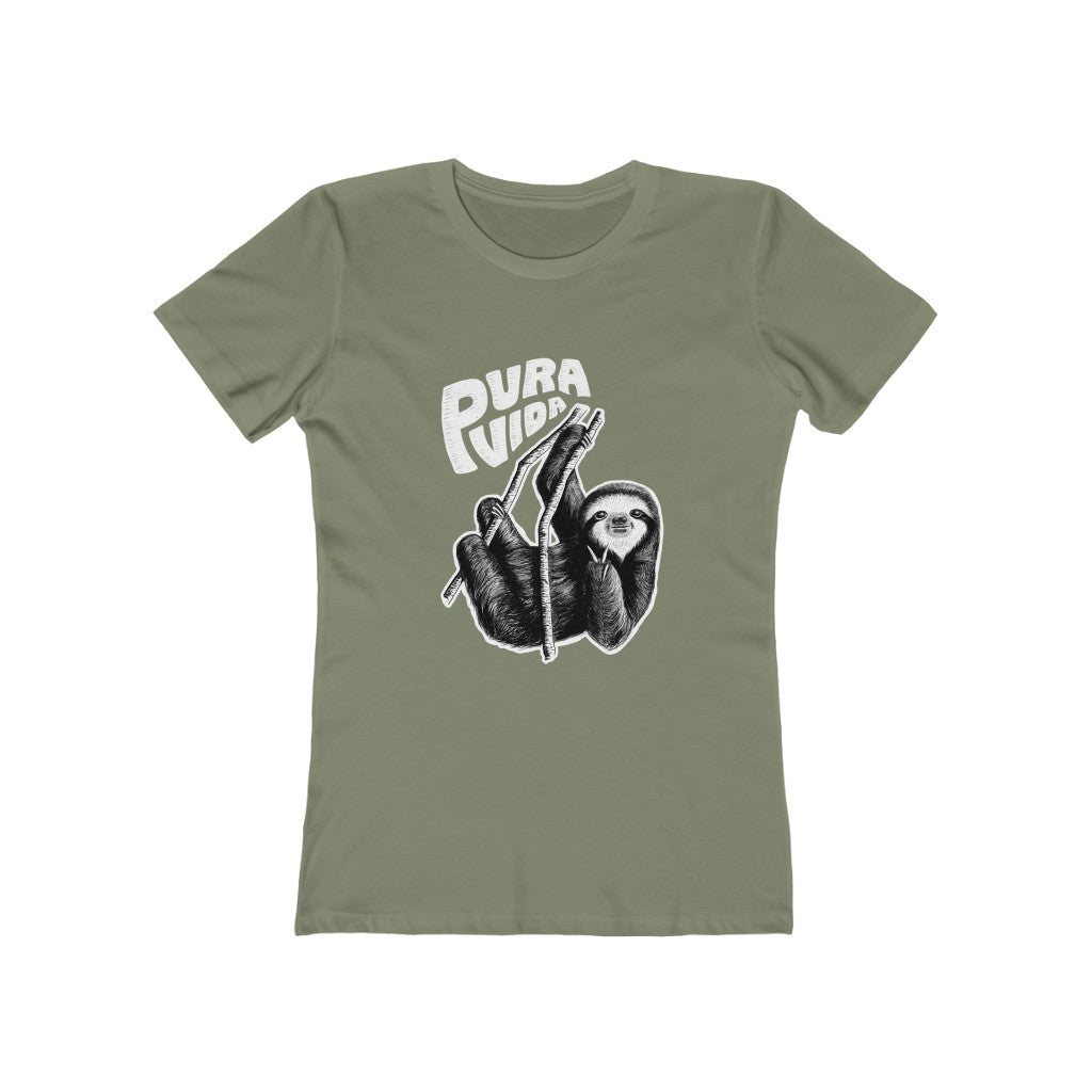 Peace Sloth Women's The Boyfriend Tee