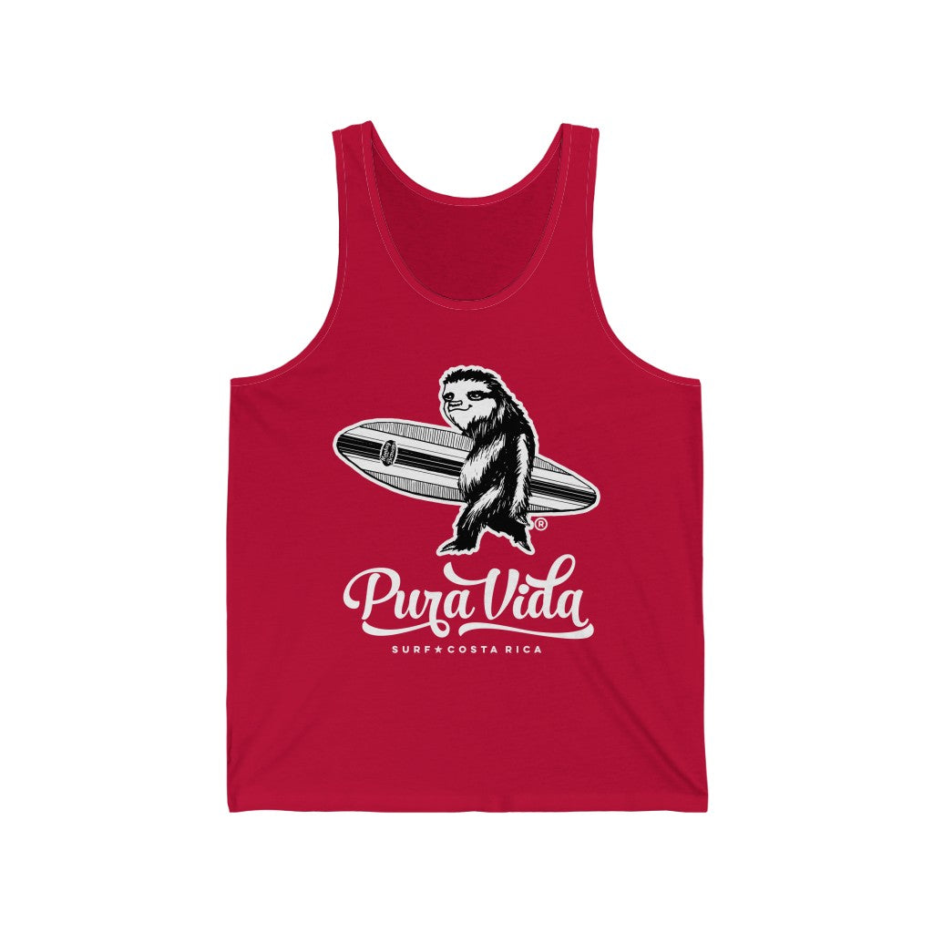 Surfing Sloth Jersey Tank