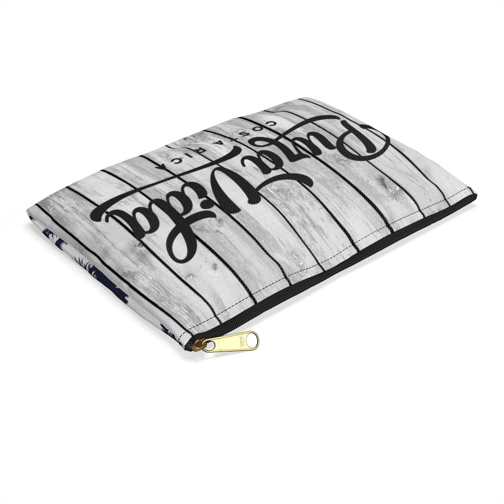 Blue Palm Pura Vida Accessory Pouch