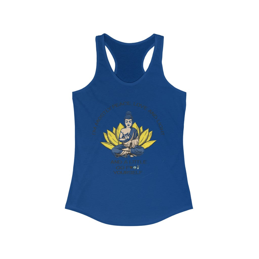 Mostly Love and Light... Women's Racerback Tank