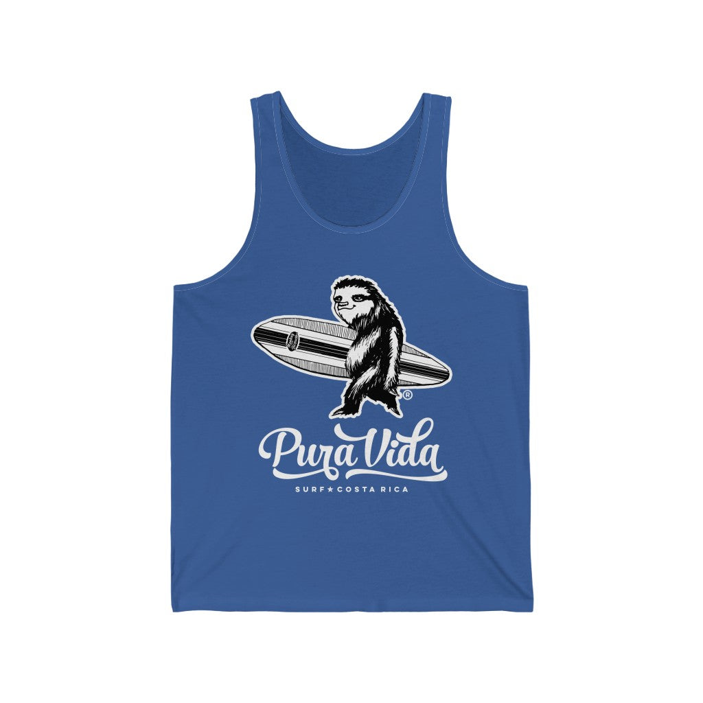 Surfing Sloth Jersey Tank