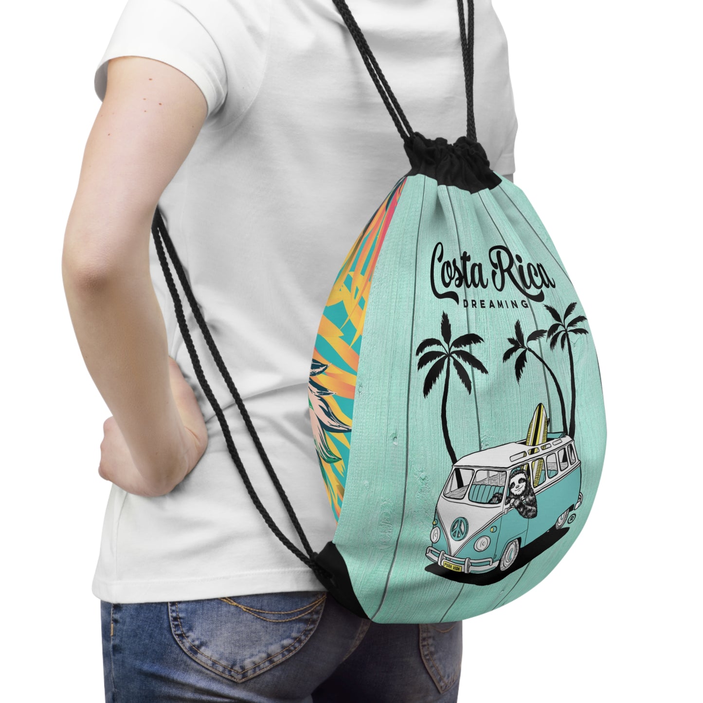 Costa Rica Dreaming Drawstring Bag