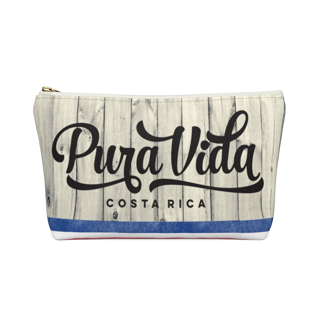 Costa Rican Flag Cosmetic bag